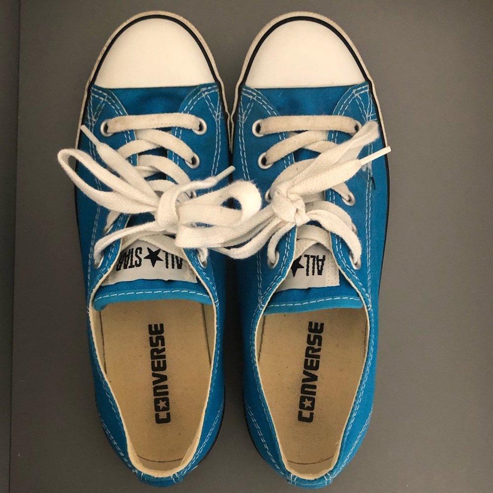Converse blue shoes
